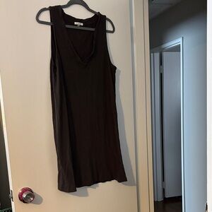Z Supply dark grey tank dress size M with straight hem EUC